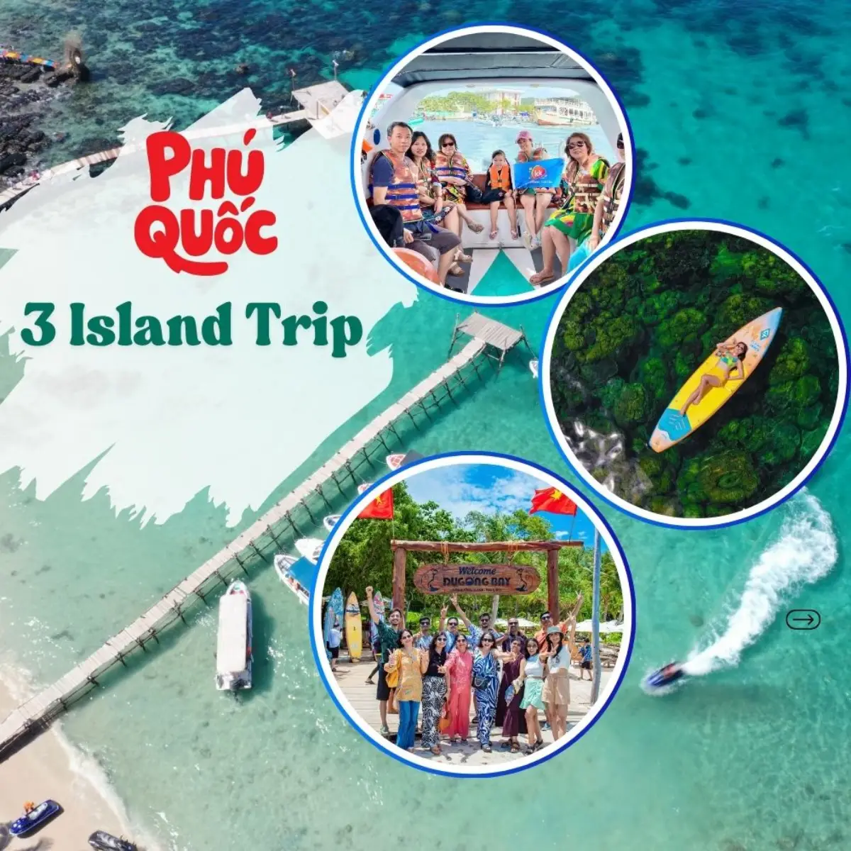 Snorkeling in crystal clear waters of Phu Quoc